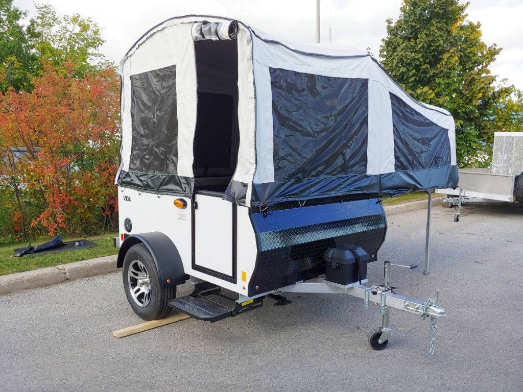 aire60 setup with tent asesmbly open